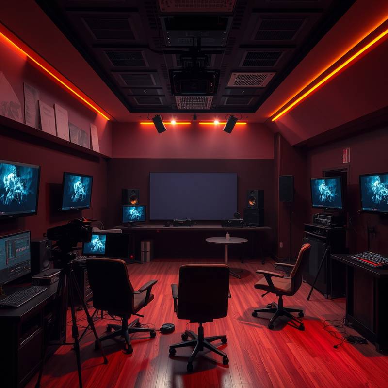 Inside our editing suite